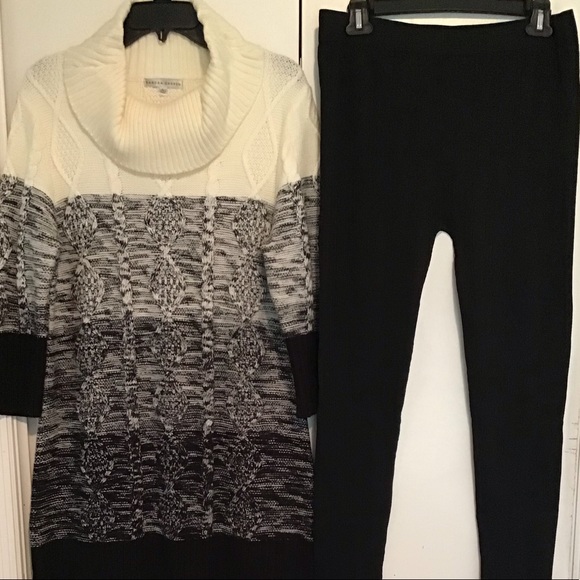 Cowl Neck Sweater Dress and/or Design Leggings - Picture 5 of 6
